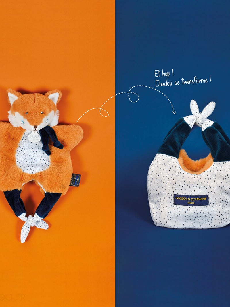 Doudou amusette polyester collection LES PETITS FUTÉS Renard Multicolore - Kiabi