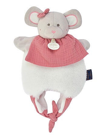 Doudou amusette polyester collection LES PETITS FUTÉS Souris