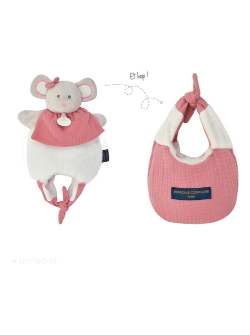Doudou amusette polyester collection LES PETITS FUTÉS Souris - Kiabi