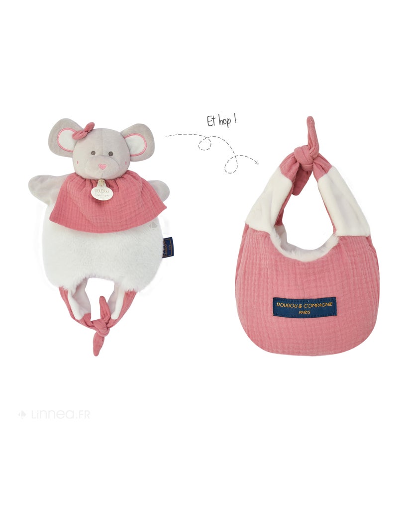 Doudou amusette polyester collection LES PETITS FUTÉS Souris Multicolore - Kiabi