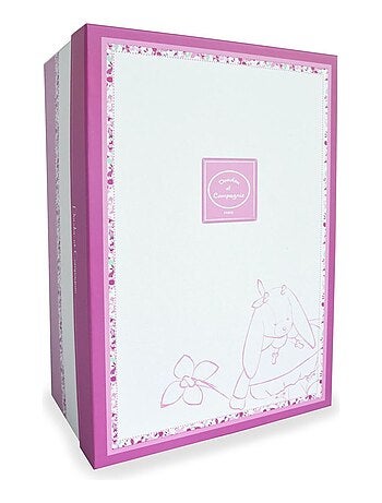 Doudou attache-sucette Cerise le lapin