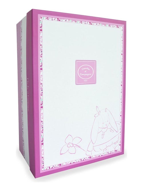 Doudou attache-sucette Cerise le lapin - Kiabi