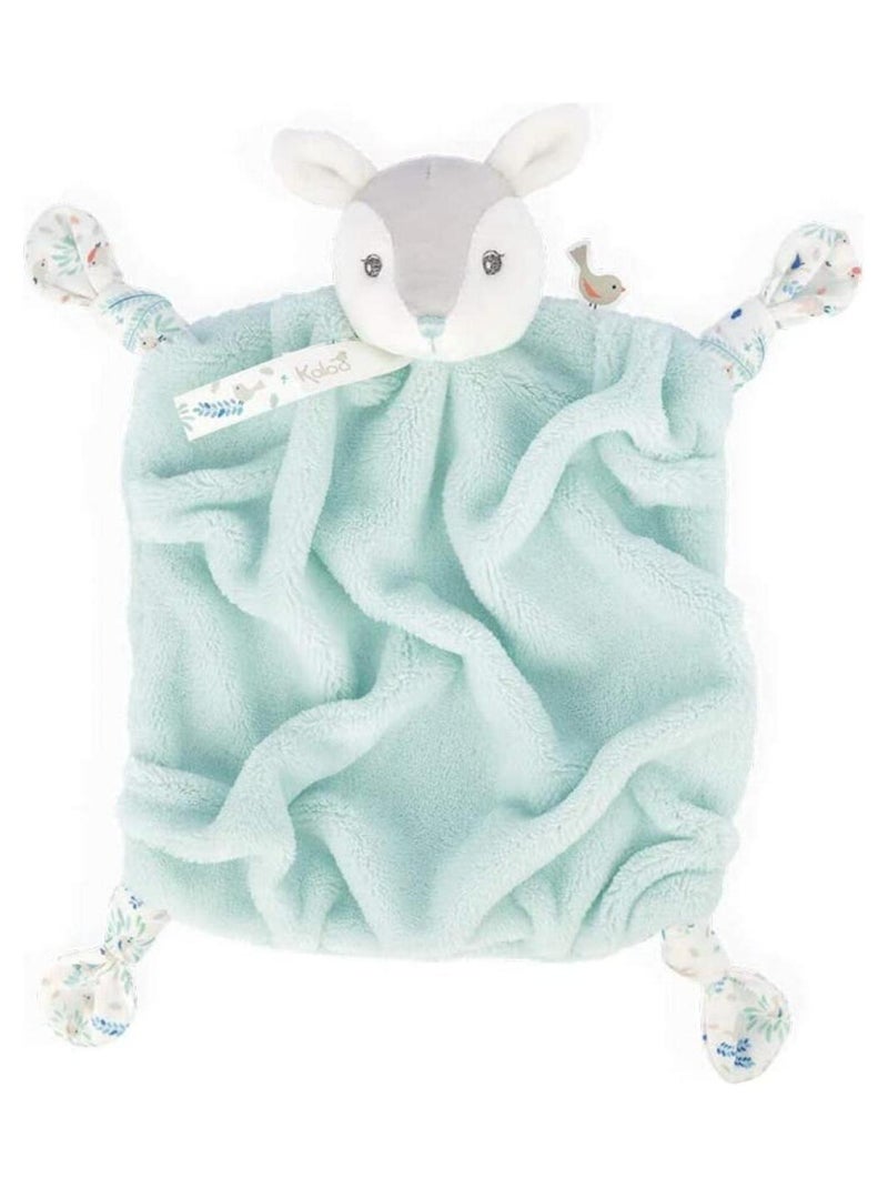 Doudou attache sucette doudou plat Plume faon vert d'eau (20 cm) Vert d'eau - Kiabi