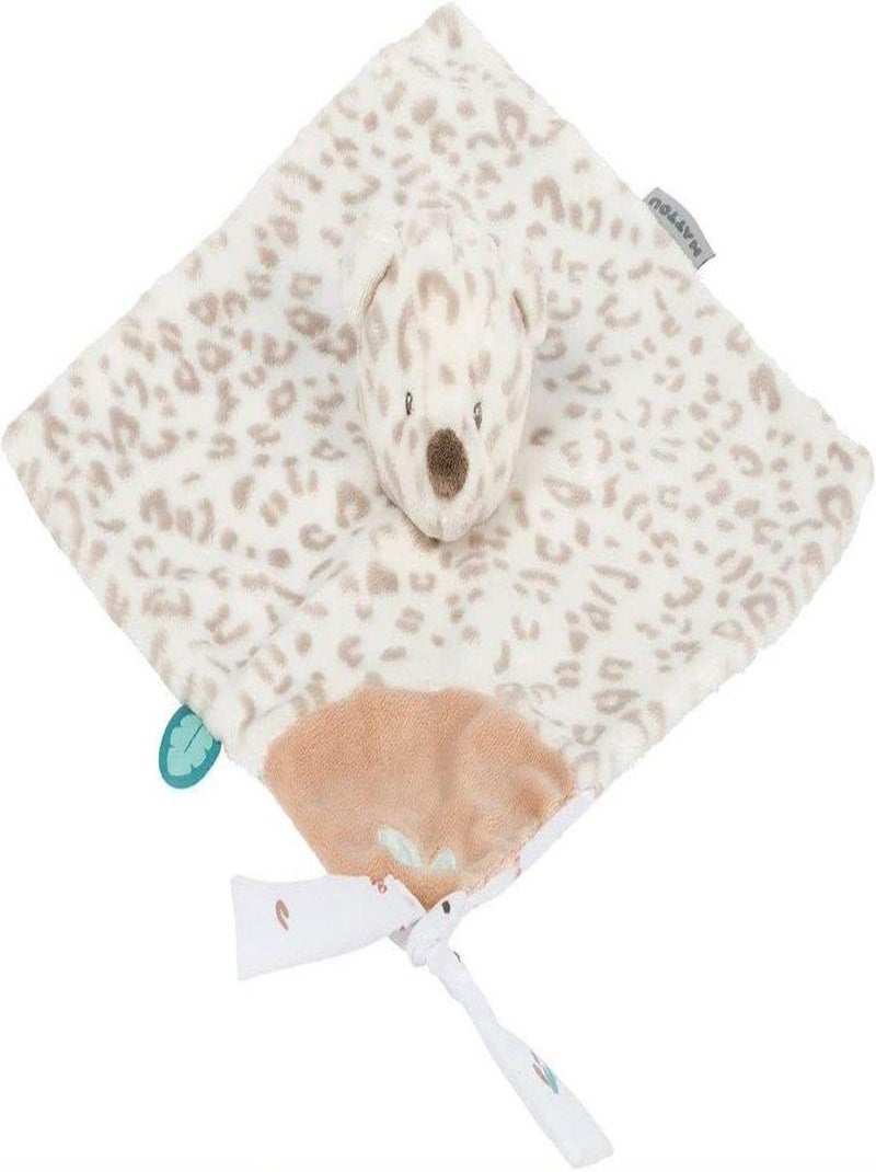 Doudou attache sucette Jungo léopard des neiges Boris & Jungo (27 cm) Beige - Kiabi