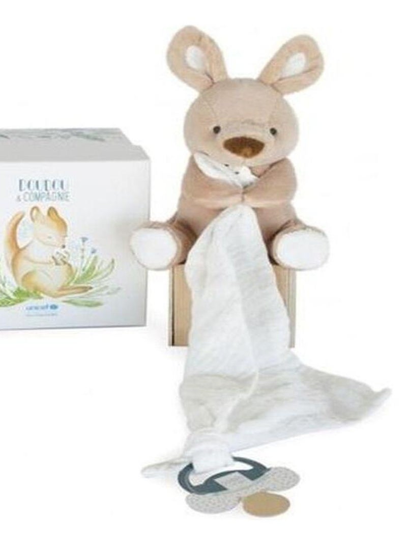 Doudou attache sucette Kangourou Beige - Kiabi