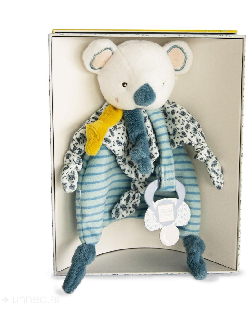 Doudou attache-sucette koala collection YOCA LE KOALA Multicolore - Kiabi