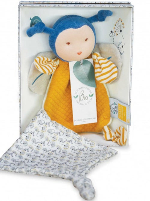 Doudou attache sucette Pollen l'abeille bio - Kiabi