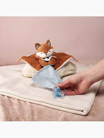Doudou attache sucette Renard 20 cm
