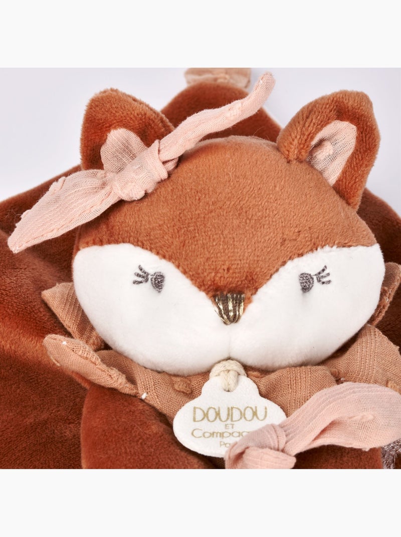 Doudou attache sucette Renard 20 cm Rose - Kiabi