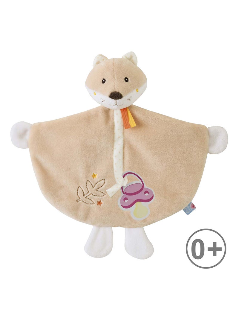 DOUDOU ATTACHE TETINE RENARD Beige - Kiabi