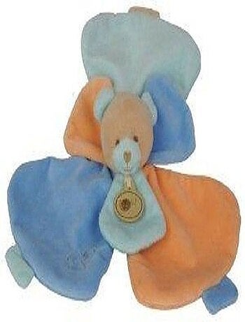 doudou Babynat Ours Beige  Douceur Flower Plat - Kiabi