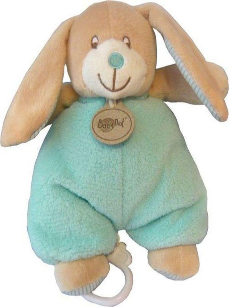 doudou Babynat Ours Bleu salopette mouchoir bonnet  26cms  Pantin Bleu - Kiabi