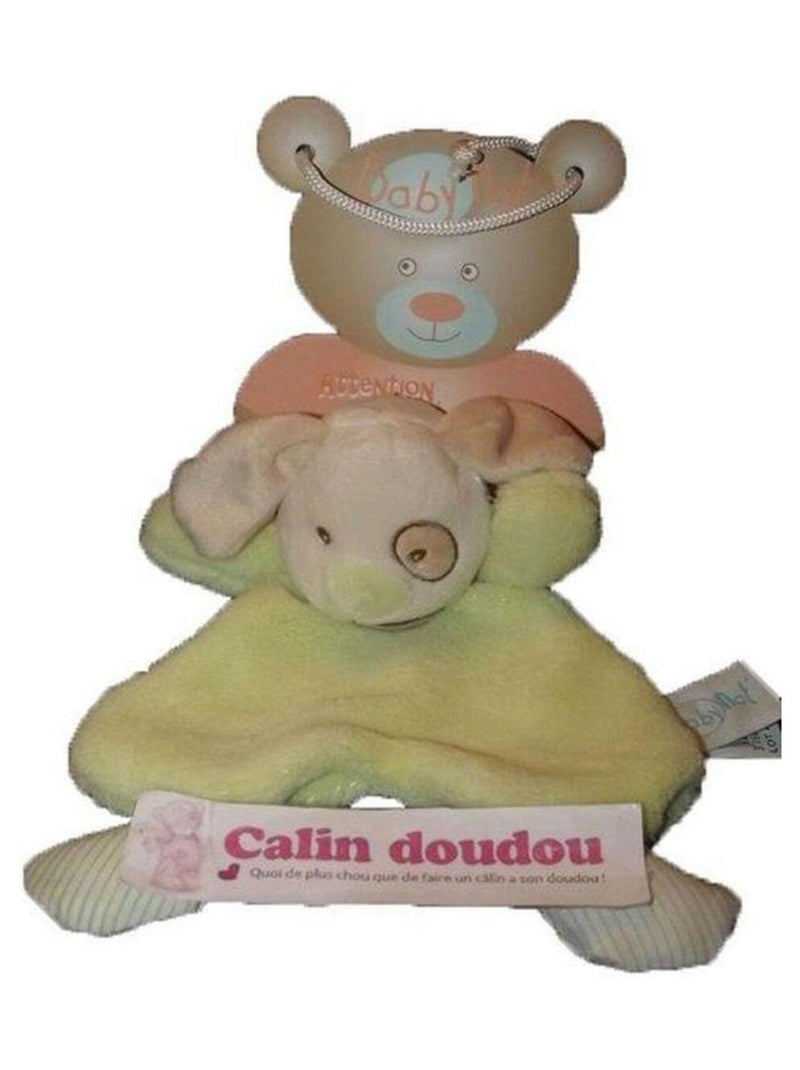 doudou Babynat Ours Jaune BN597 P'tits fruit Plat Jaune - Kiabi