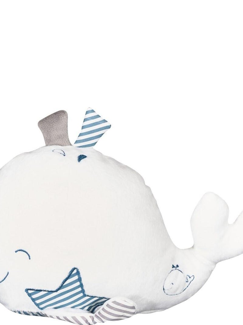 Doudou baleine en velours - SAUTHON Blanc - Kiabi