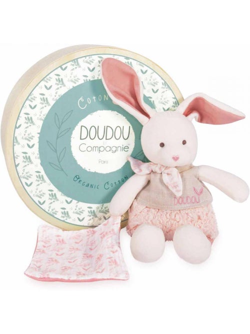 Doudou botanic bio - lapin mm avec doudou rose - Kiabi