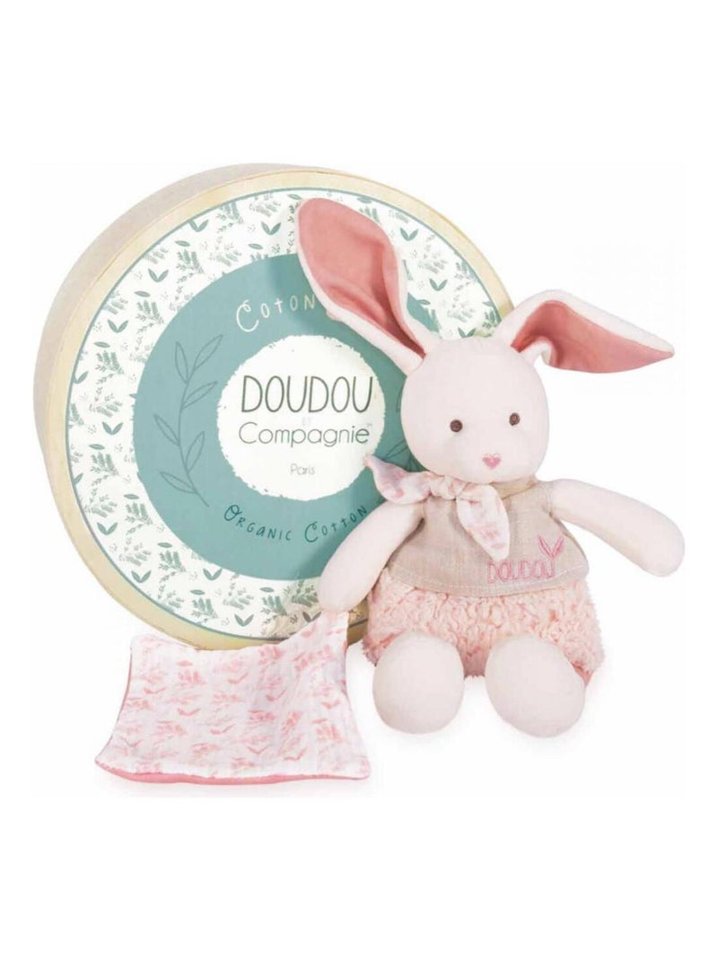 Doudou botanic bio - lapin mm avec doudou rose N/A - Kiabi