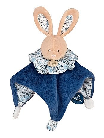 Doudou Boule Lapin bleu
