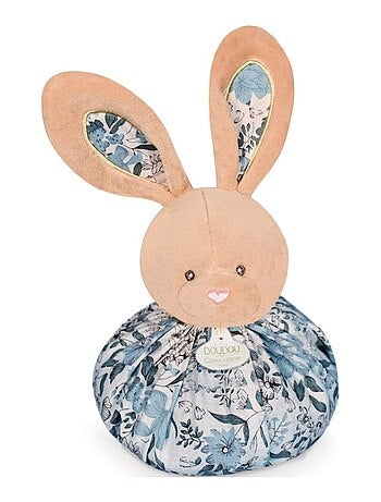 Doudou Boule Lapin bleu