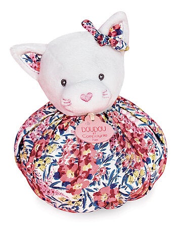 Doudou boule polyester collection LES PETITS FUTÉS Chat