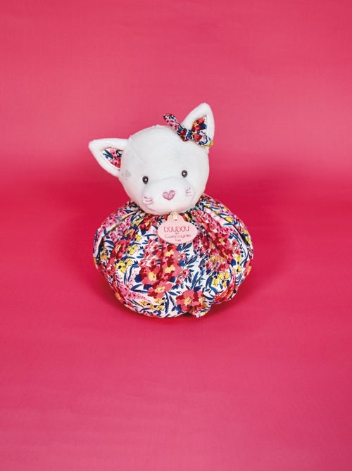 Doudou boule polyester collection LES PETITS FUTÉS Chat - Kiabi