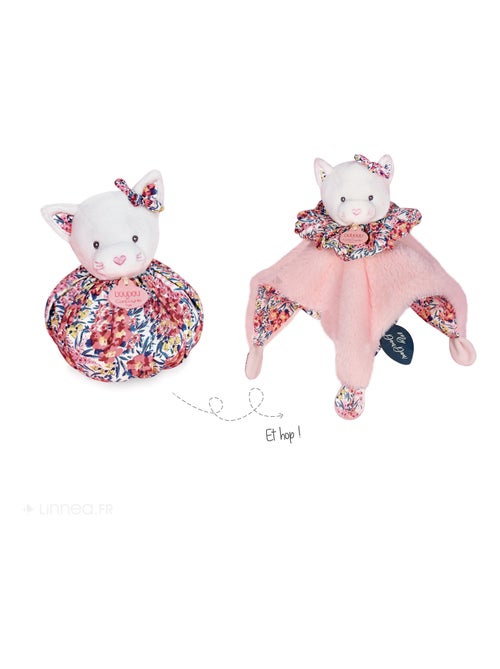 Doudou boule polyester collection LES PETITS FUTÉS Chat - Kiabi