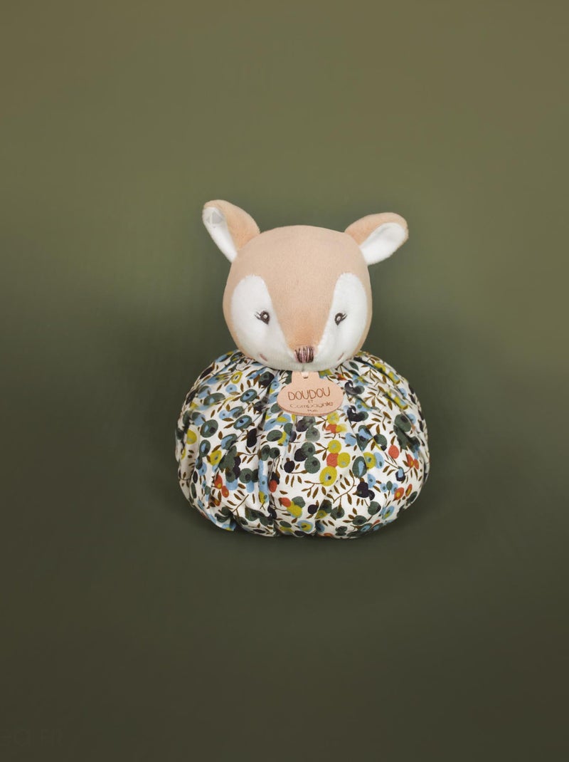 Doudou boule polyester collection LES PETITS FUTÉS Faon Multicolore - Kiabi