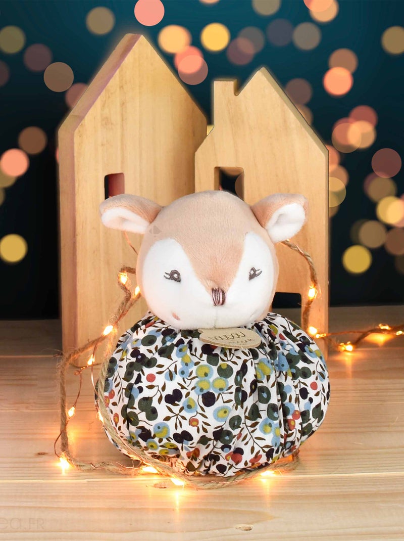 Doudou boule polyester collection LES PETITS FUTÉS Faon Multicolore - Kiabi