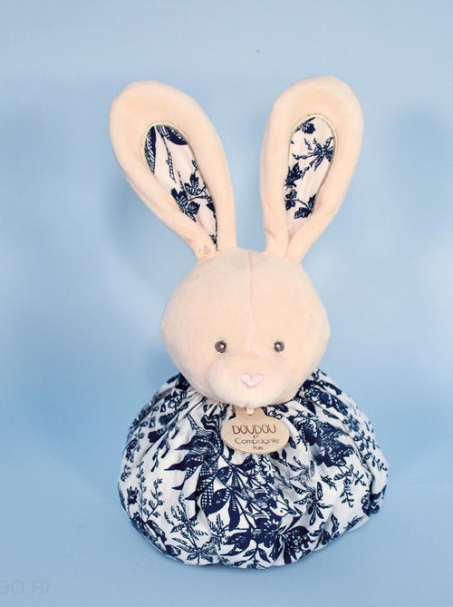 Doudou boule polyester collection LES PETITS FUTÉS Lapin blanc - Kiabi