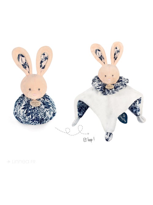 Doudou boule polyester collection LES PETITS FUTÉS Lapin blanc - Kiabi