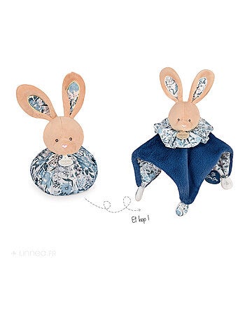 Doudou boule polyester collection LES PETITS FUTÉS Lapin