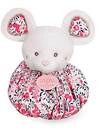 Doudou boule polyester collection LES PETITS FUTÉS Souris
