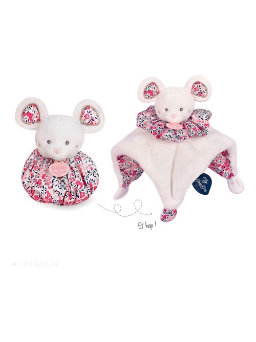 Doudou boule polyester collection LES PETITS FUTÉS Souris - Kiabi