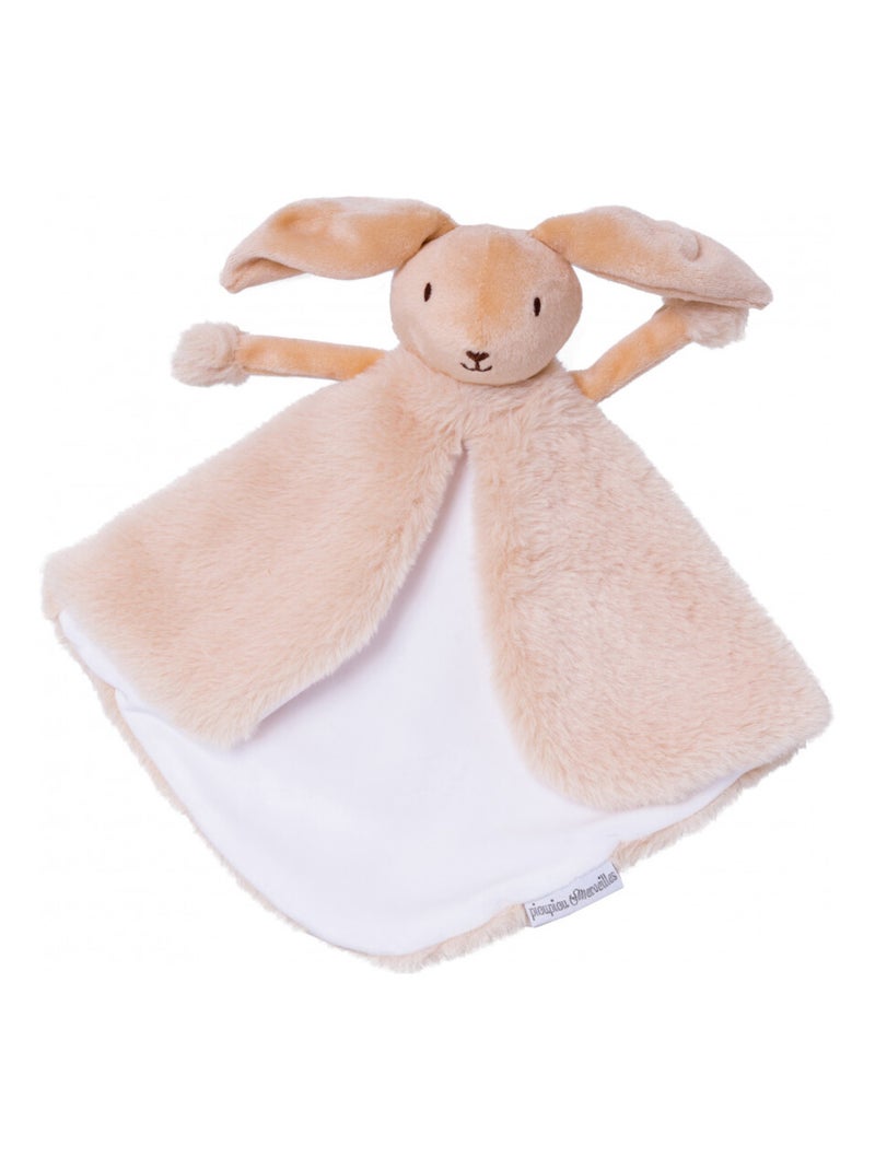 Doudou Cape Marionnette Valentin le Lapin Blanc Beige - Kiabi
