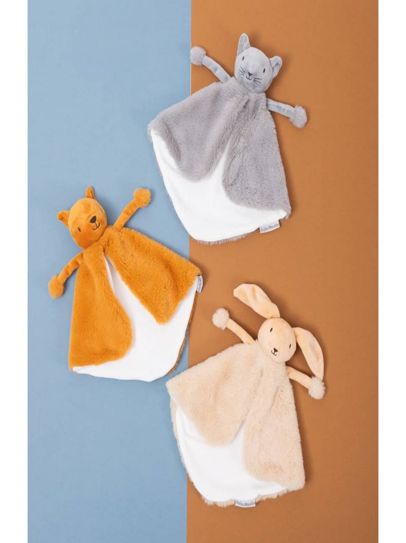 Doudou Cape Marionnette Valentin le Lapin Blanc Beige - Kiabi