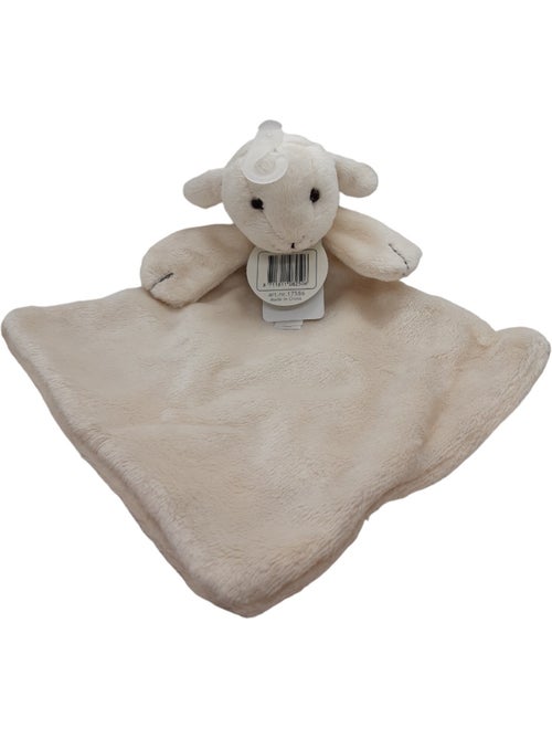 Doudou carré l'agneau lara 26 cm - Kiabi
