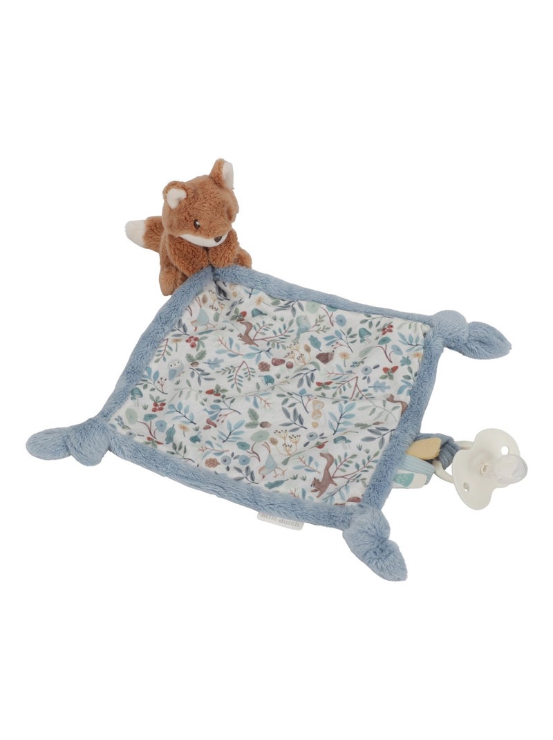 Doudou carré renard Forest Friends Bleu - Kiabi