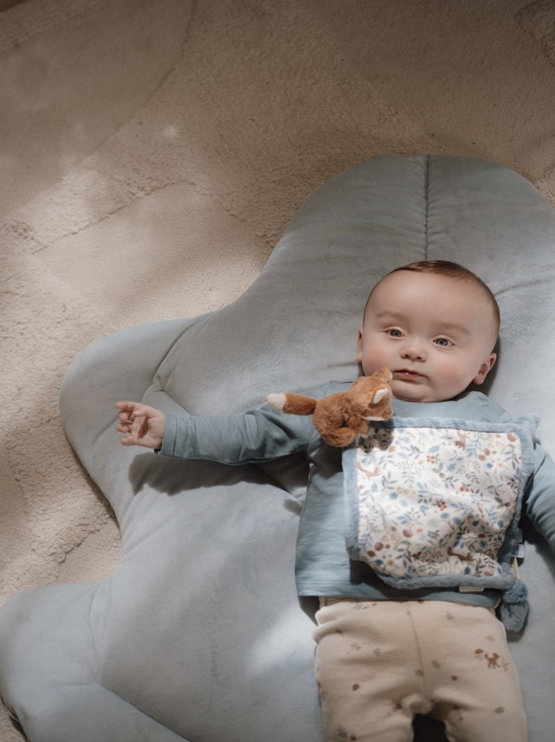 Doudou carré renard Forest Friends Bleu - Kiabi