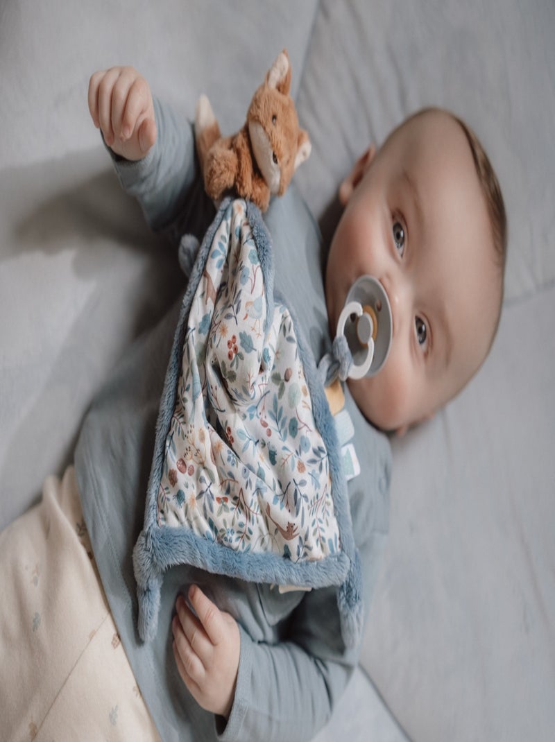 Doudou carré renard Forest Friends Bleu - Kiabi