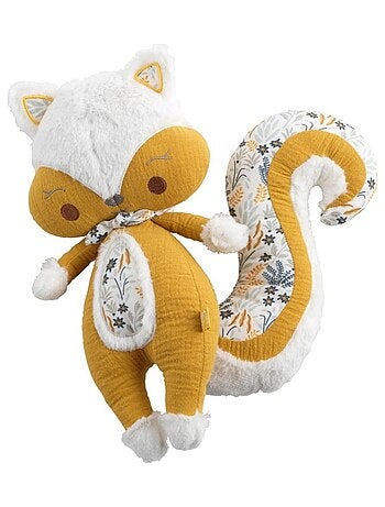 Doudou écureuil en velours - SAUTHON