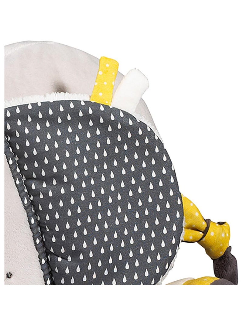 Doudou Eléphant en velours - Gris clair - Kiabi