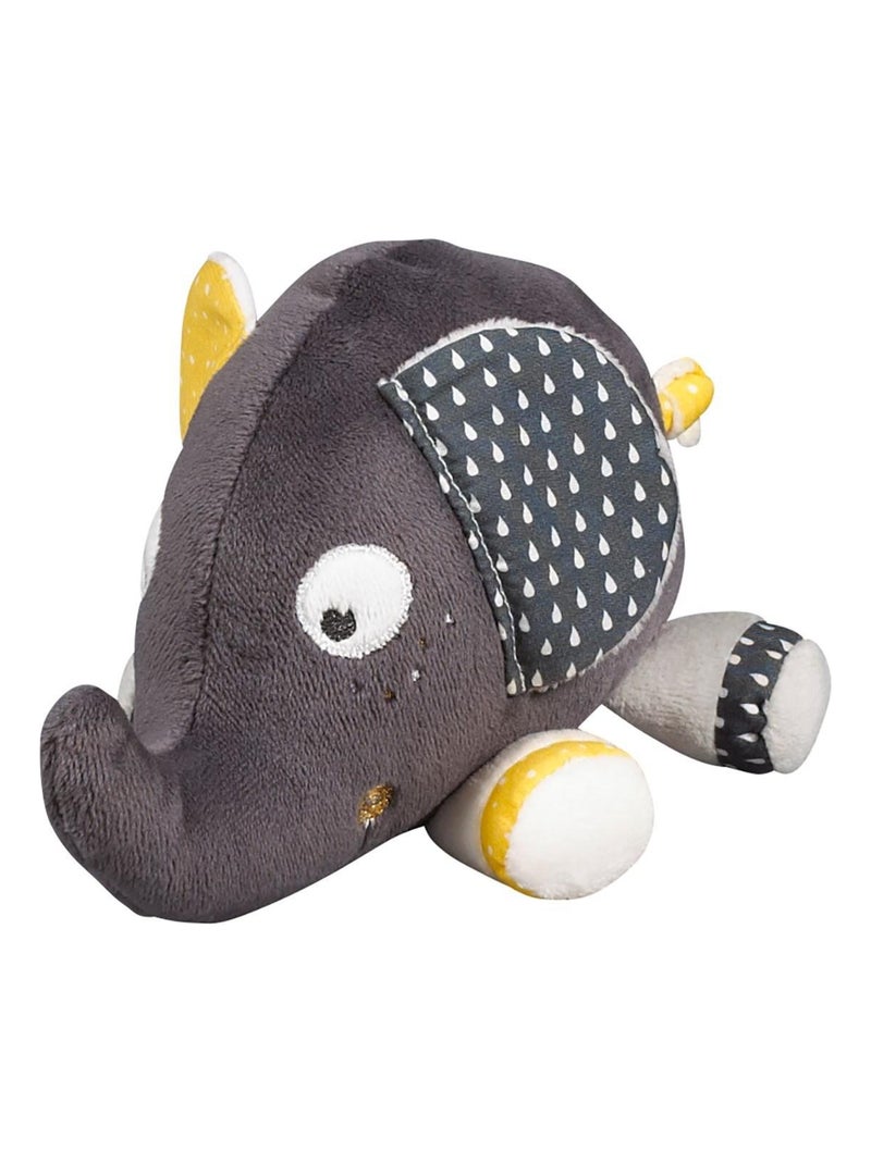 Doudou Eléphant en velours - Gris foncé - Kiabi