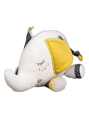 Doudou Eléphant en velours - SAUTHON