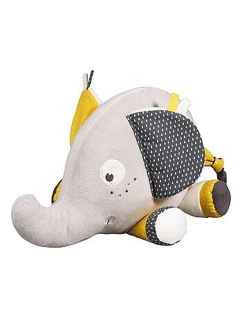Doudou Eléphant en velours - SAUTHON