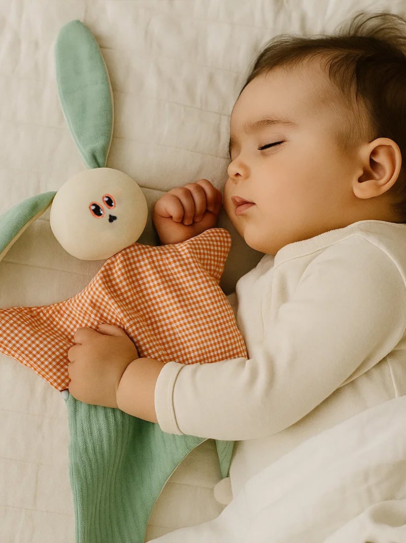 Doudou en Coton Bio Gus Blanc - Kiabi