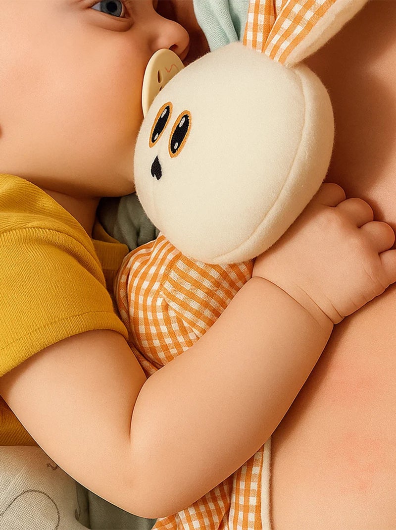 Doudou en Coton Bio Gus Blanc - Kiabi