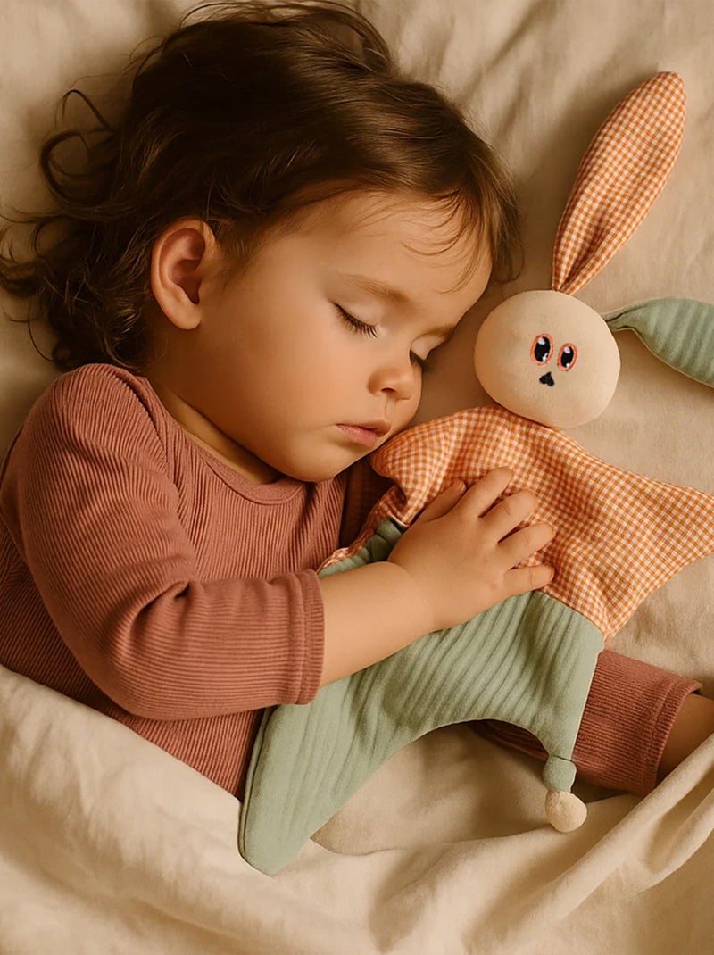 Doudou en Coton Bio Gus Blanc - Kiabi