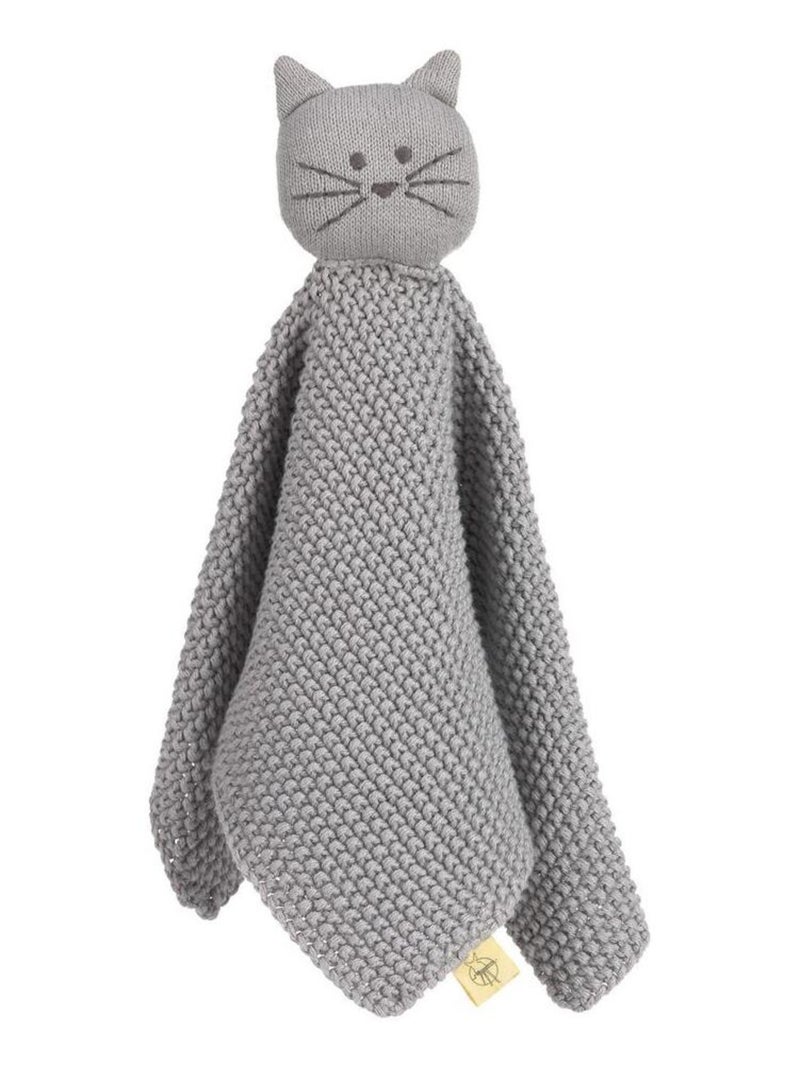 Doudou en coton Chat Gris - Kiabi