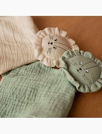 Doudou en mousseline de coton