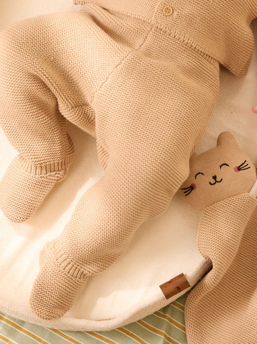 Doudou en tricot Hello Baby - Kiabi