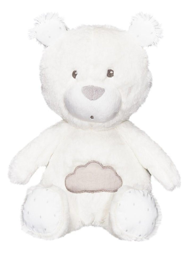 Doudou en velours - Blanc Gris - Kiabi